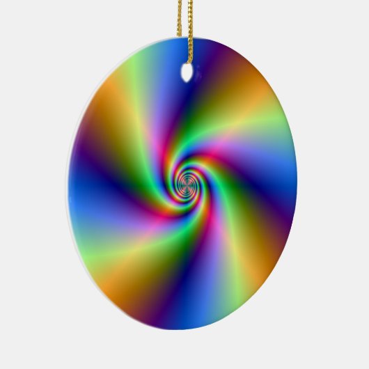 Psychedelic Four Wind Spiral Ornament (Rechts)