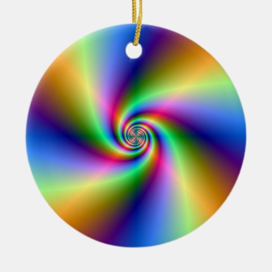 Psychedelic Four Wind Spiral Ornament (Vorne)