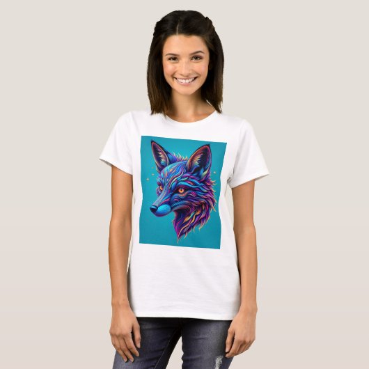 Psychedelic Fox Head T-Shirt (Vorne ganz)