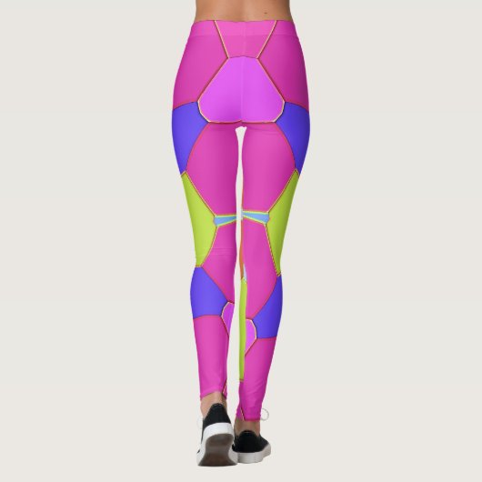 Psychedelic Fractal Burst Leggings (Rückseite)