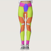 Psychedelic Fractal Burst Leggings (Vorderseite)
