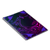 Psychedelic Fractal Spiral Notebook Notizblock (Rechte Seite)