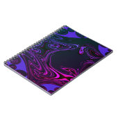 Psychedelic Fractal Spiral Notebook Notizblock (Linke Seite)
