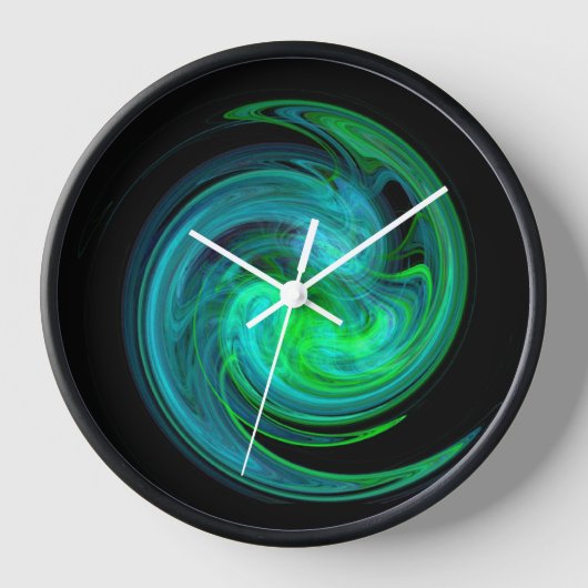 PSYCHEDELIC FRAKTAL LIGHT VORTEX Abstrakt Wanduhr (Vorderseite)
