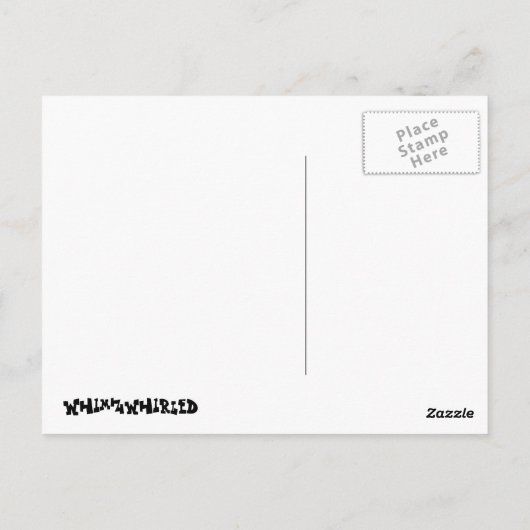 Psychedelic Frog Print With Bonus Monkey Pocket Postkarte (Rückseite)