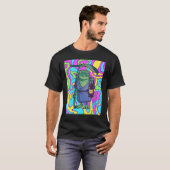 Psychedelic Frog With Lantern Traveling The Trippy T-Shirt (Vorne ganz)
