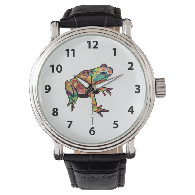 Psychedelic Frosch Watch Armbanduhr (Vorderseite)