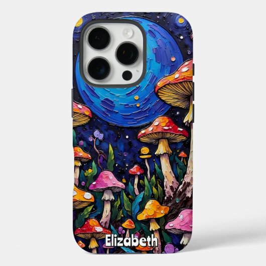 Psychedelic Fungi Case-Mate iPhone Hülle (Rückseite)