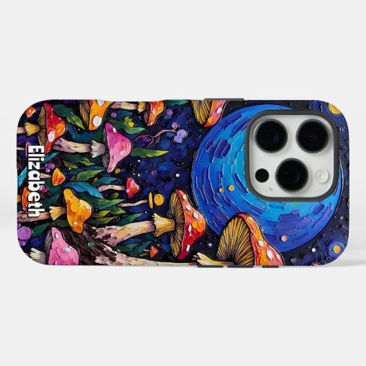 Psychedelic Fungi Case-Mate iPhone Hülle (Rückseite (Horizontal))