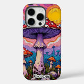 Psychedelic Fungi Garden Case-Mate iPhone Hülle (Rückseite)