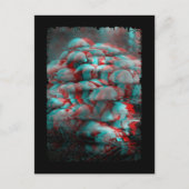 Psychedelic Fungi Vaporwave Crazy Mind Pilze Postkarte (Vorderseite)