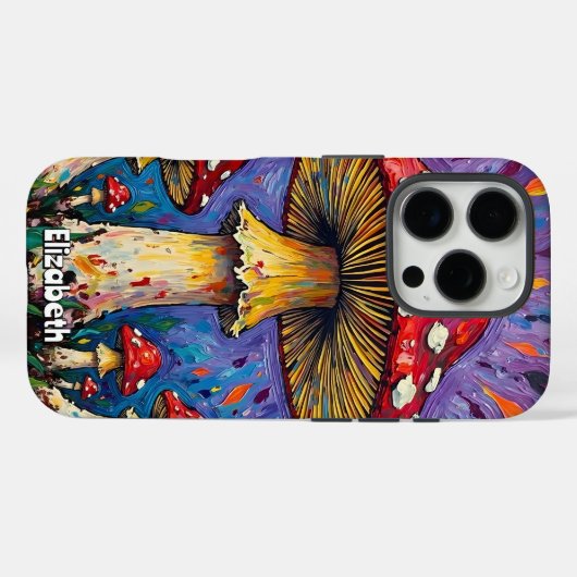 Psychedelic Fungus Aura Case-Mate iPhone Hülle (Rückseite (Horizontal))