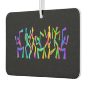 Psychedelic Funky Dancers Air Freshener Autolufterfrischer (Links)