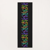 Psychedelic Funky Dancers Yoga Mat Yogamatte (Rückseite)