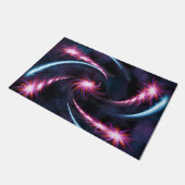 Psychedelic Galaxy Swirl Design Fußmatte (Schrägansicht)