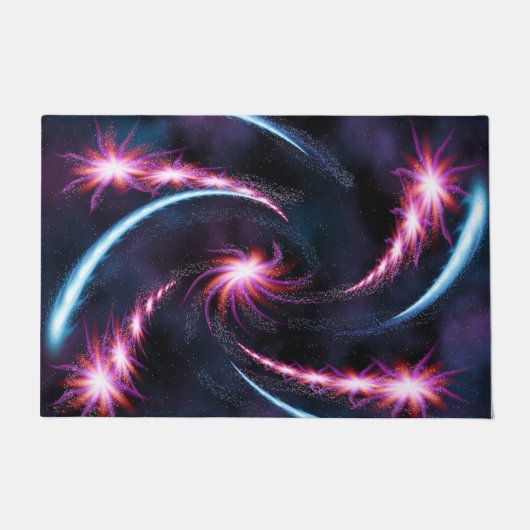 Psychedelic Galaxy Swirl Design Fußmatte (Vorderseite)