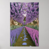 Psychedelic Garden Path Poster (Vorne)
