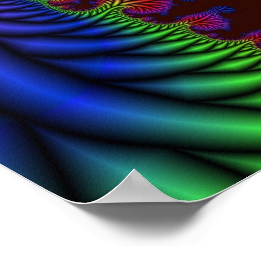 Psychedelic Garden Poster (Ecke)