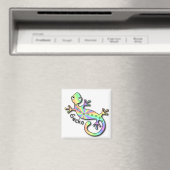 Psychedelic Gecko Magnet (In Situ (Geschirrspüler))