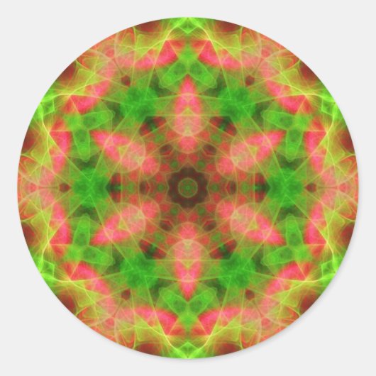 PSYCHedelic Geometric Fluro Weave Sticker (Vorderseite)