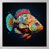 Psychedelic Giant Grouper Poster (Vorne)