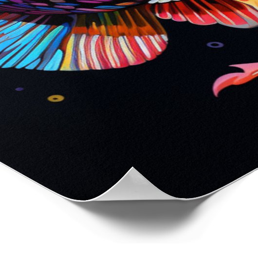 Psychedelic Giant Grouper Poster (Ecke)