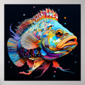 Psychedelic Giant Grouper Poster (Vorne)