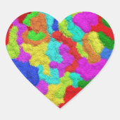 Psychedelic Glitzer Pattern Aufkleber (Vorderseite)