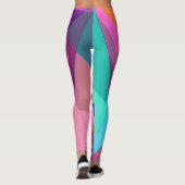 Psychedelic "Good Vibes Only" Text Graphic Leggings (Rückseite)