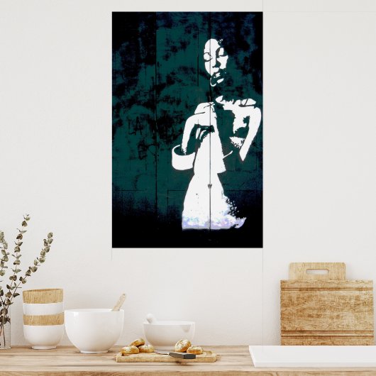 Psychedelic Graffiti Print Poster (Küche)