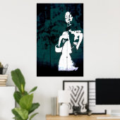 Psychedelic Graffiti Print Poster (Heimbüro)