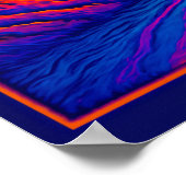 Psychedelic Grand Teton Poster (Ecke)