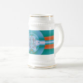 Psychedelic Green Bierglas (VorderseiteRechts)