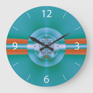 Psychedelic Green Große Wanduhr