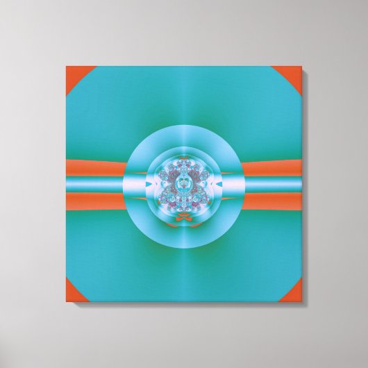 Psychedelic Green Leinwanddruck (Vorderseite)