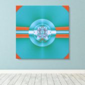 Psychedelic Green Leinwanddruck (Insitu (Holzboden))