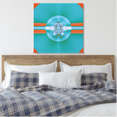 Psychedelic Green Leinwanddruck (Insitu (Schlafzimmer))