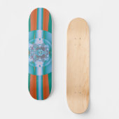 Psychedelic Green Skateboard (Vorderseite)