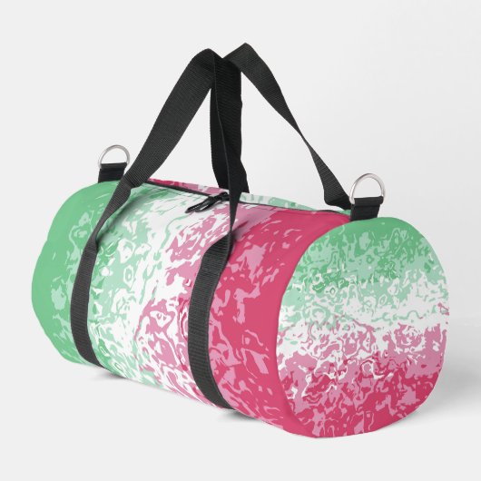 Psychedelic Groovy Abstrakt Abrosexual Pride Flag Duffle Bag (Linke Seite)