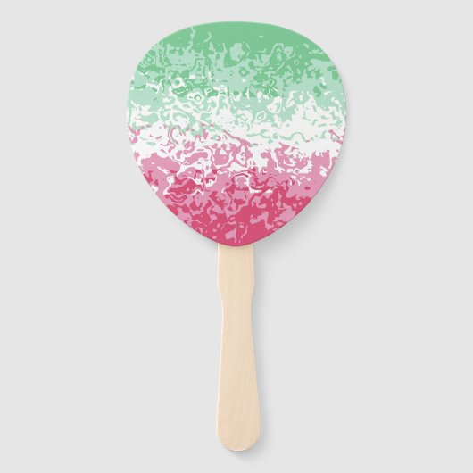 Psychedelic Groovy Abstrakt Abrosexual Pride Flag Fächer (Rückseite)