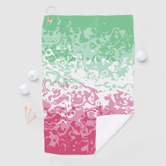 Psychedelic Groovy Abstrakt Abrosexual Pride Flag Golfhandtuch (Insitu)