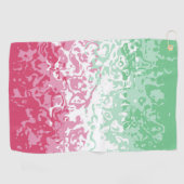 Psychedelic Groovy Abstrakt Abrosexual Pride Flag Golfhandtuch (Horizontal)