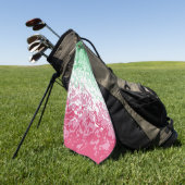 Psychedelic Groovy Abstrakt Abrosexual Pride Flag Golfhandtuch (Gras)