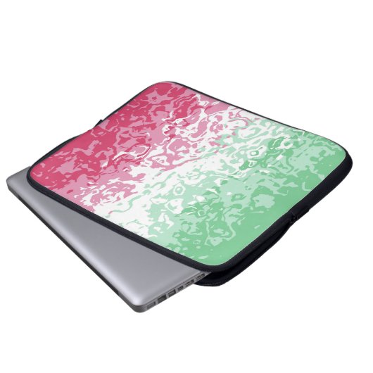 Psychedelic Groovy Abstrakt Abrosexual Pride Flag Laptopschutzhülle (Vorne Knopf)