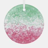 Psychedelic Groovy Abstrakt Abrosexual Pride Flag Ornament Aus Glas (Vorderseite)