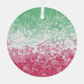 Psychedelic Groovy Abstrakt Abrosexual Pride Flag Ornament Aus Glas (Rückseite)