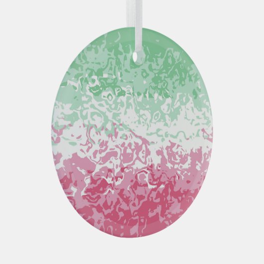 Psychedelic Groovy Abstrakt Abrosexual Pride Flag Ornament Aus Glas (Vorderseite Rechts)
