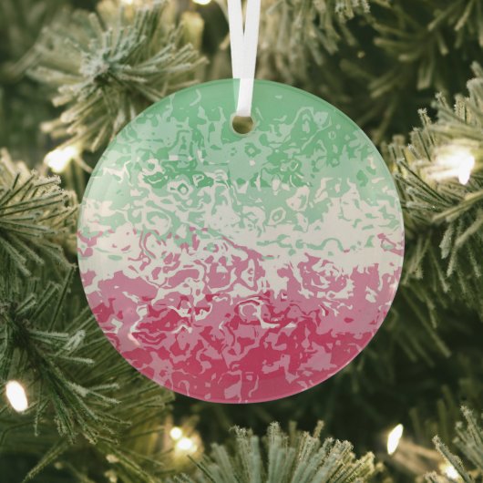 Psychedelic Groovy Abstrakt Abrosexual Pride Flag Ornament Aus Glas (InSitu)