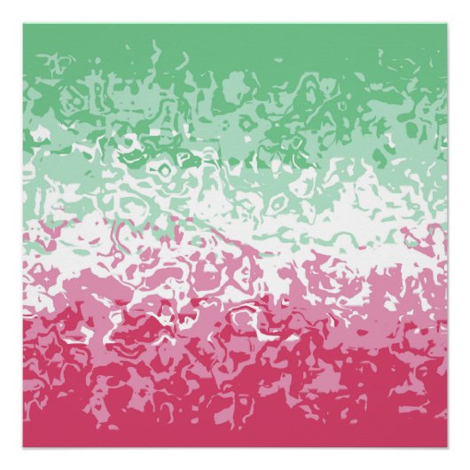 Psychedelic Groovy Abstrakt Abrosexual Pride Flag Poster (Vorderseite)