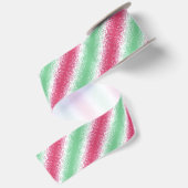 Psychedelic Groovy Abstrakt Abrosexual Pride Flag Satinband (Rückseite)